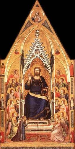GIOTTO di Bondone Christ Enthroned